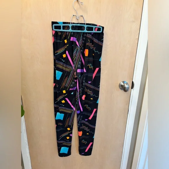 Viv Collection One Size Brushed Wild Pattern Leggings Y2K Fits like S/M - Picture 4 of 4